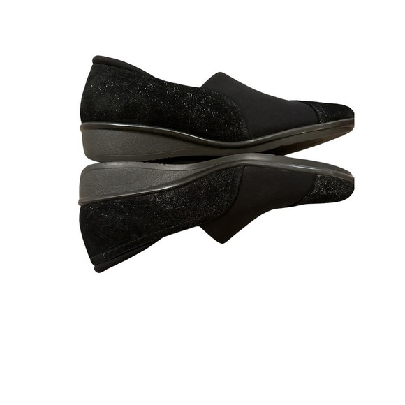 Revere Women's Slip On Naples Stretch Comfort Casual Loafer Shoes Size 10M Black - Picture 5 of 9